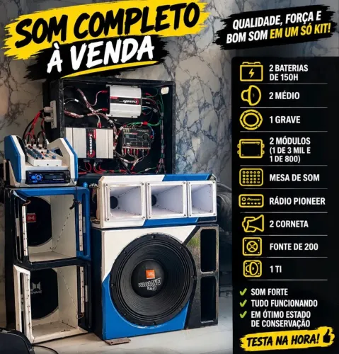Som automotivo completo