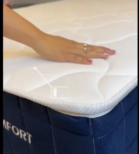 Colchão polar de mola ensacada com 25mm Confort ( leia a descrição)