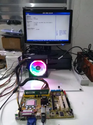 Placa mãe Asus DDR2 + Processador e memória