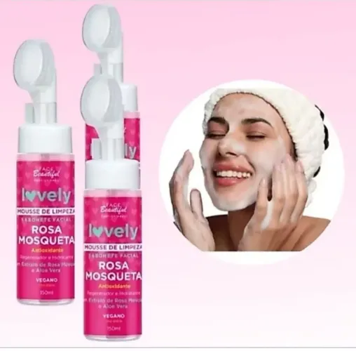 Mousse de Limpeza Facial Rosa Mosqueta Face Beautiful 150g