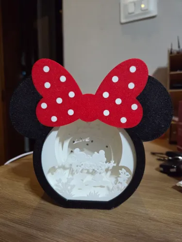 Luminária Minnie e Mickey 3D