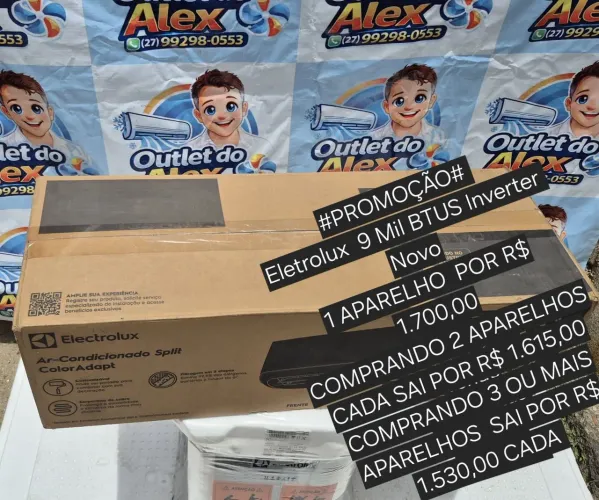 Ar condicionado eletrolux 9 Mil BTUS Inverter  - Novo