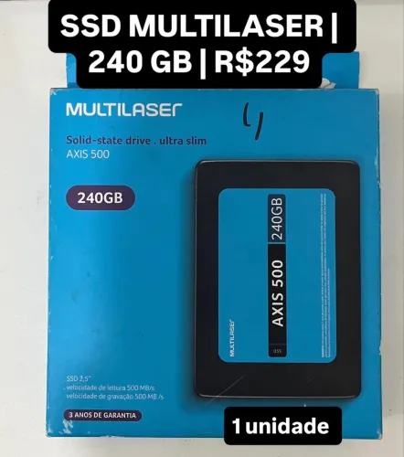 Ssd 240GB | Novo | garantia 90d | tenho outros tamanhos 