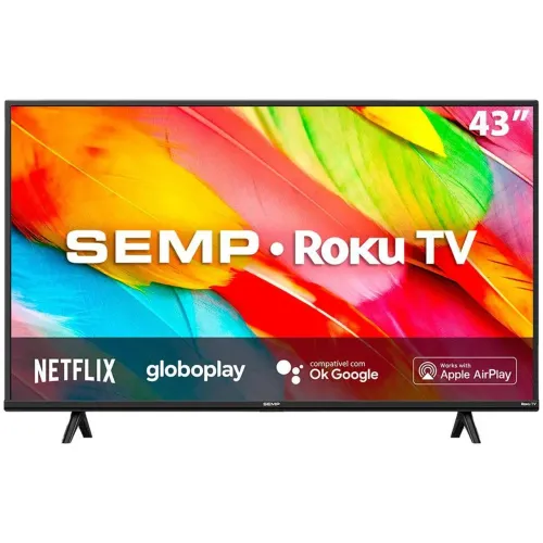 Smart TV LED 43" Full HD Roku TV - Excelente Estado | R$ 1.400