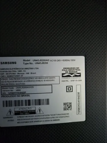 tv Samsung 43 smartv com defeito*