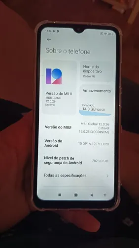 Xiomi redmi 9a. 128 GIGAS DE MEMÓRIA