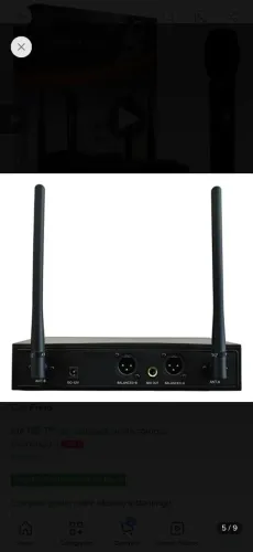 Microfone kadosh original 2 microfone novo muito abaixo do valor