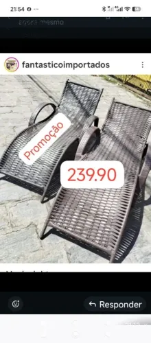 Espreguiçadeira de Fibra. Aprova de sol e água