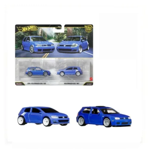 Hotwheels 2 pack Golf MK4 E MK7 R32