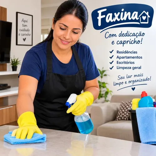 Limpeza e organização!