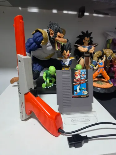 Zapper nes original e mario bros e duck original do nes