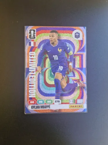 Card Killian Mbappe Limited Edition Europeu - Adrenalyn Panini Copa 2026