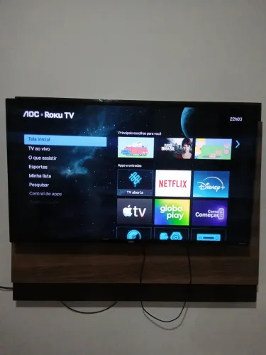 Smart tv AOC ROKU 50 polegadas com painel