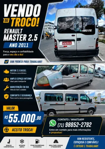 Renault Master 2.5 DCI 16V 115cv 16L Diesel 2011