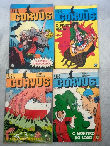 Kripta apresenta dr corvus terror anos 70 revista gibi