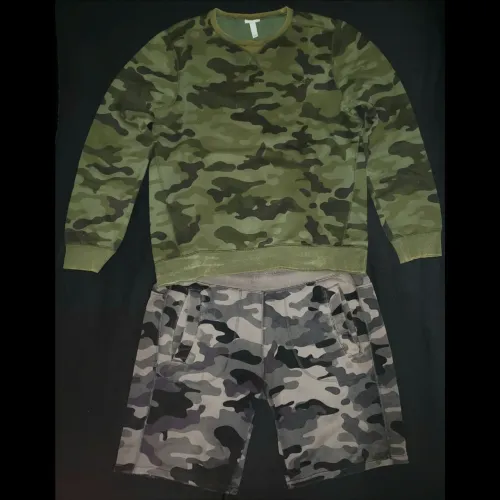 Conjunto Moletom Adidas Neo Camuflado