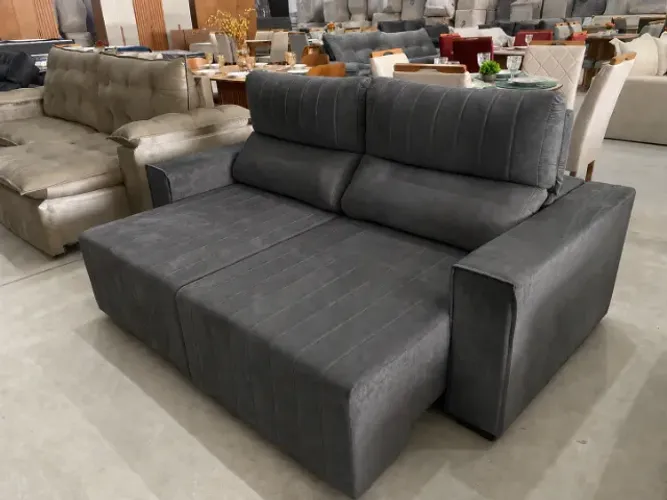 Sofá Retrátil e Reclinável Gigante ENTREGA