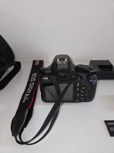Kit Canon T6 + Lente 18-55mm + Cartão 128GB + Bateria Extra + Bag Canon