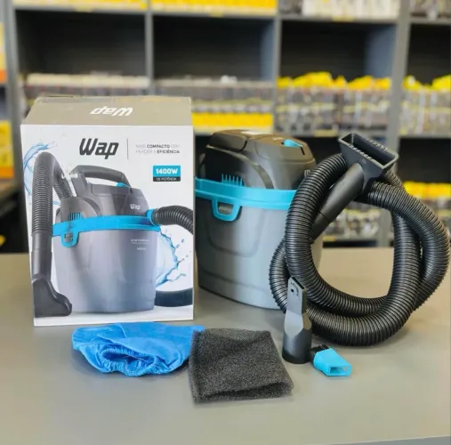 ASPIRADOR WAP ÁGUA E PÓ COM 1.400w ?
