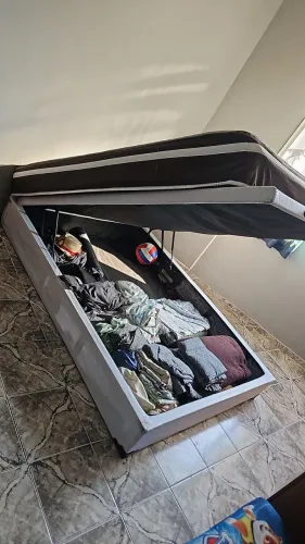 CAMA CASAL C/BAÚ
