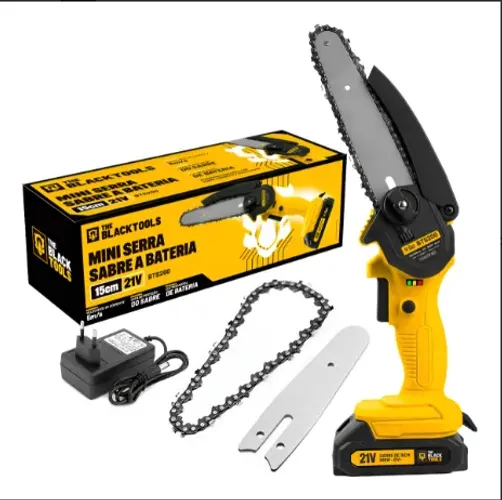 Motoserra De Poda Portátil Eletrica Profissional Bateria 21v