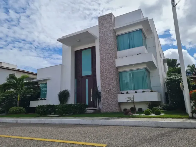 Casa de luxo Lagoa Nova Natal RN | 400m² 4 suítes condomínio piscina área gourmet