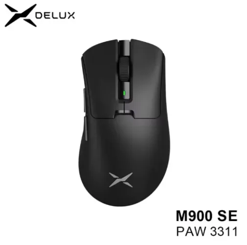 Mouse Gamer Delux M900 SE (PAW3311), 12.000 DPI, Wireless (Sem fio)