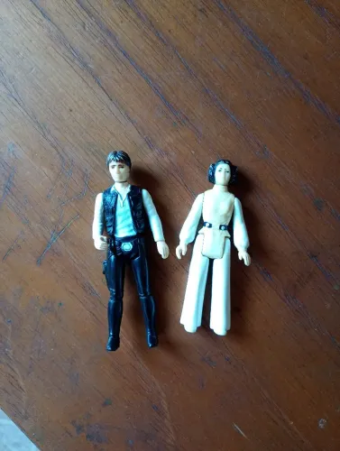 Dois bonecos StarWars anos 80