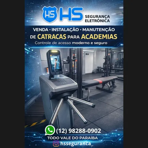 Vendas, instalação e manutenção de catracas para academias