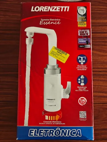 Torneira Elétrica Lorenzetti Essence De Parede Preto