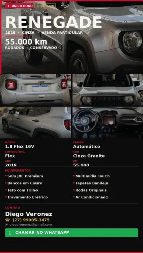 Jeep Renegade 1.8 4X2 Flex 16V Aut. 2019