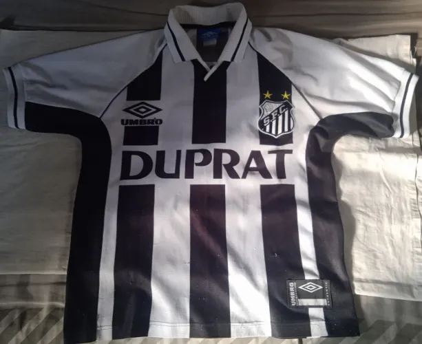 Camisa Santos Futebol Clube 1999 Umbro Duprat Nº10 Original de Época - Rara
