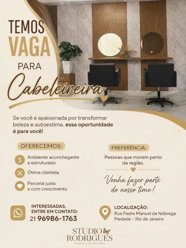 Vaga cabeleireira
