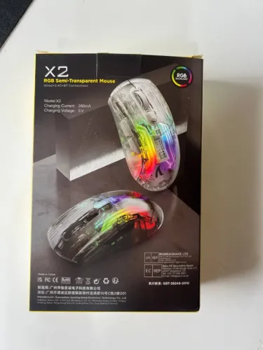 Mouse Gamer Attack Shark X2 [Lacrado] / Tri Mode, RGB