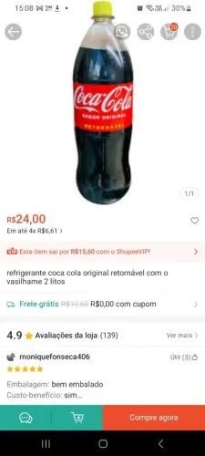 Garrafa de Coca Retornável