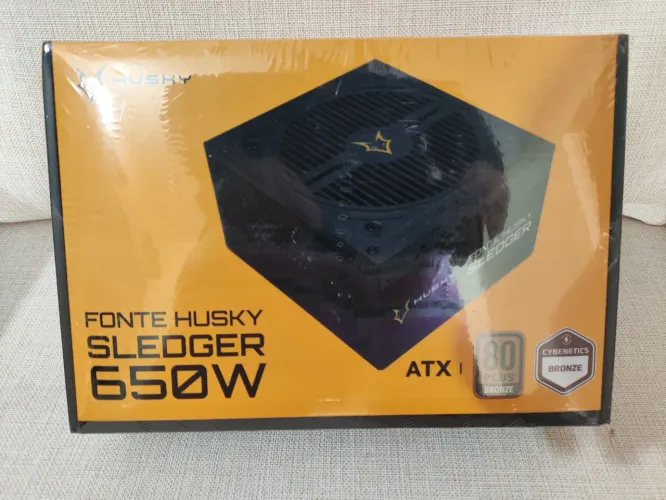 Fonte Husky 650W 80 plus bronze Cybernetics novo lacrado