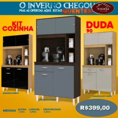 Kit cozinha Duda 90 - à pronta entrega 