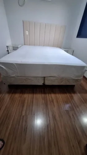 Cama queen box com colchão Probel guarda costas