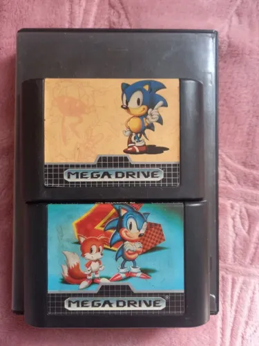 Sonic 1 e 2 original Tec Toy - mega drive