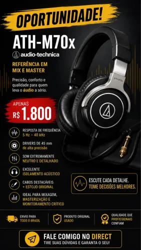 FONE AUDIO TECHNICA M70x