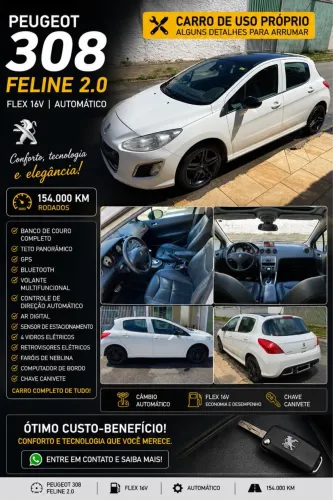 Peugeot 308 Feline 2.0 Flex 16V 5P Aut. 2013