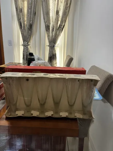 Vendo 6 taças de cristal da taba artesanatos