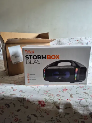 caixa de som bluetooth Tribit stormbox blast (novo zero)