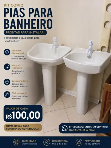 Pia para banheiro
