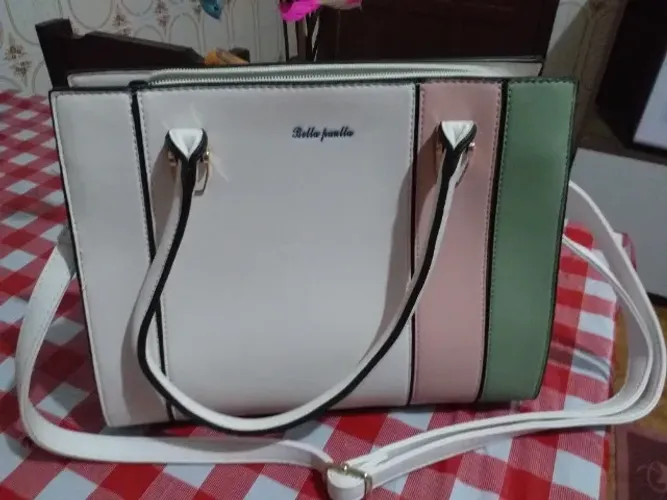 BOLSA DE COURO MARCA BELLA PAULLA