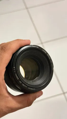 VENDO LENTE CANON 50 mm 1.4 USM