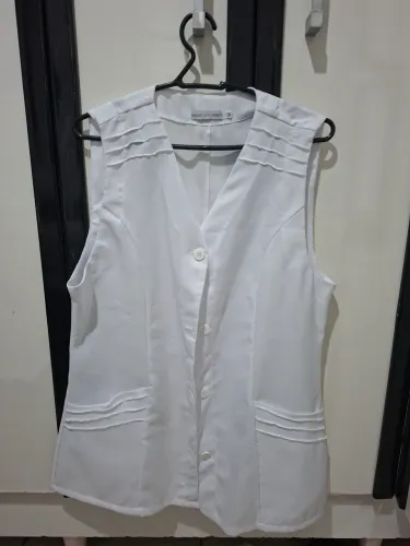 Jaleco/Colete Profissional Branco - Tamanho M