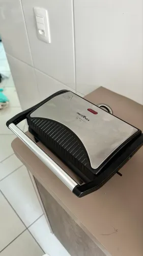 Sanduicheira E Grill 2 em 1 Britânia Press Inox 220v