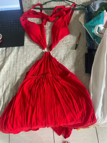 Vestido vermelho longo