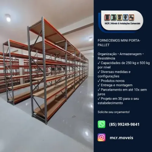 FORNECEMOS MINI PORTA-PALLET Organização ? Armazenagem ? Resistência